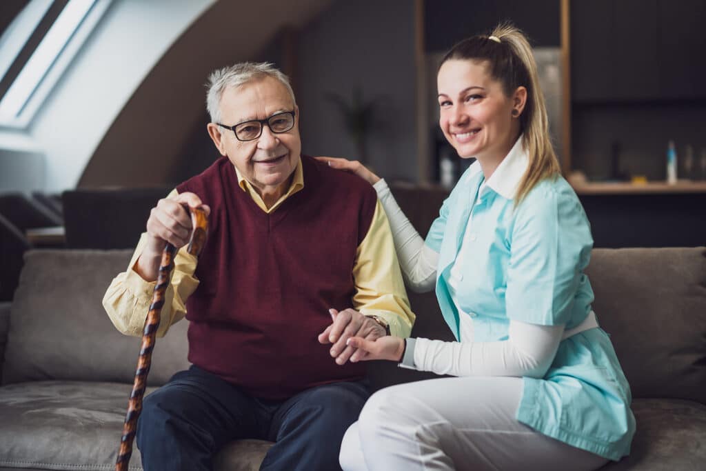 In-home care helps aging seniors age in place safely.